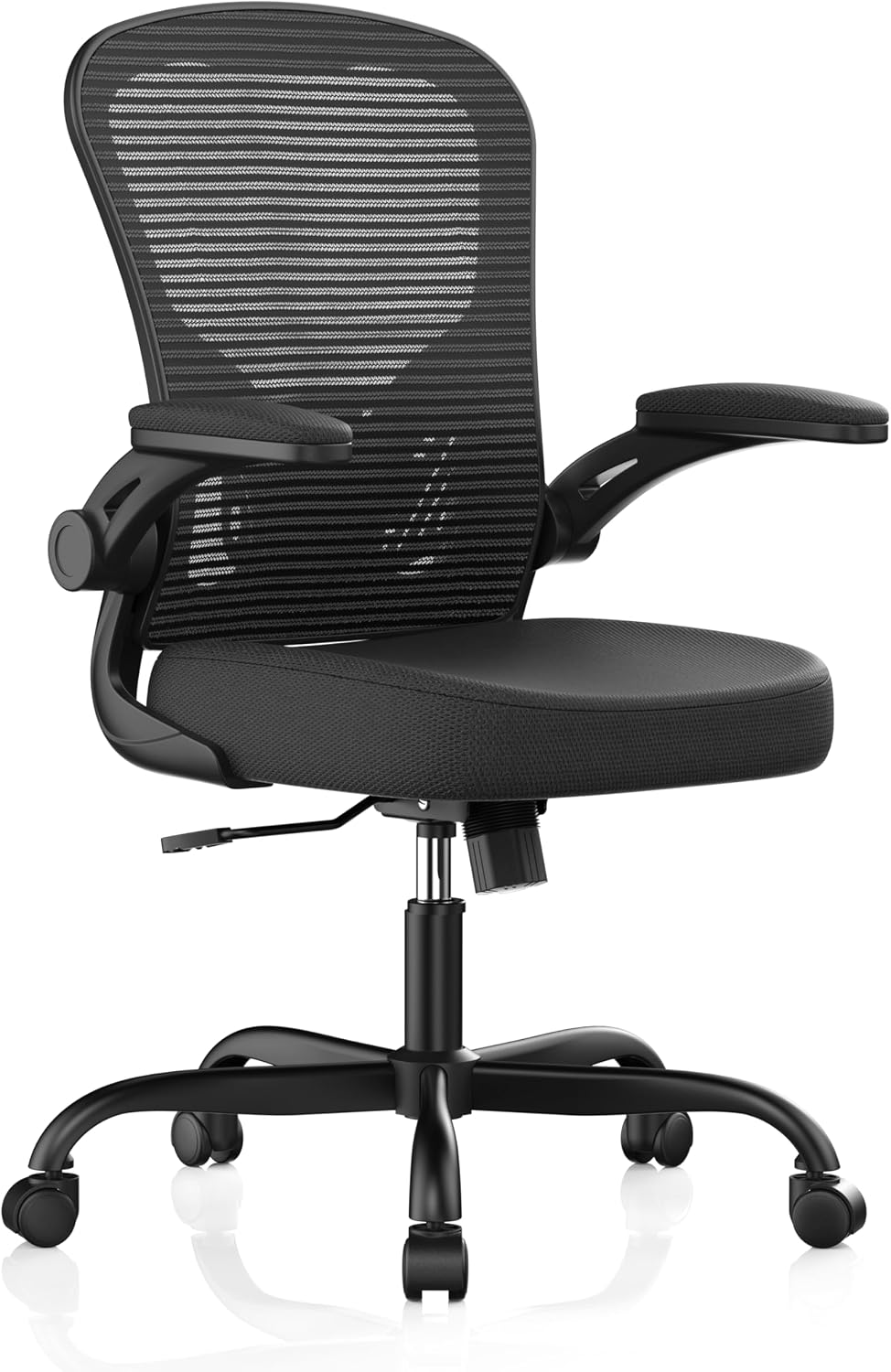 Ergonomic High Back Mesh Office Chair with Flip Up Armrests, 330 lb Capacity