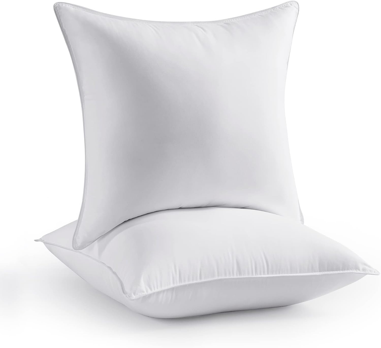 Throw Pillow Inserts, 20 x 20 Inch, Set of 2, Soft Fluffy Fill